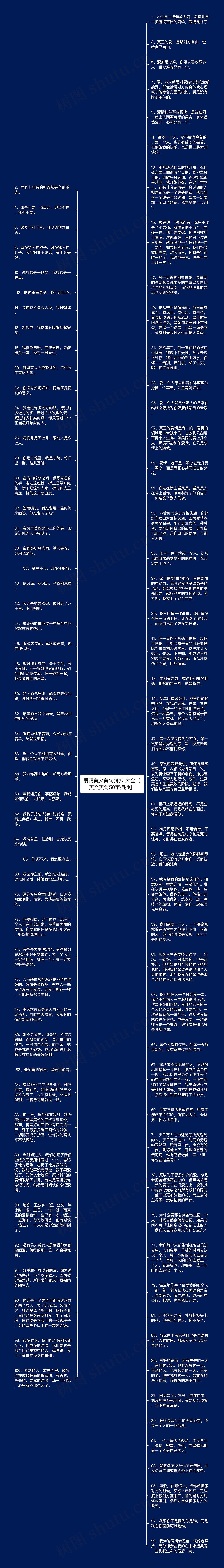 爱情美文美句摘抄 大全【美文美句50字摘抄】思维导图