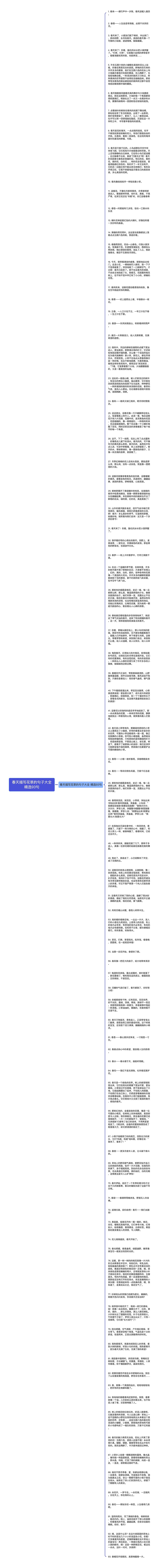 春天描写花草的句子大全精选93句