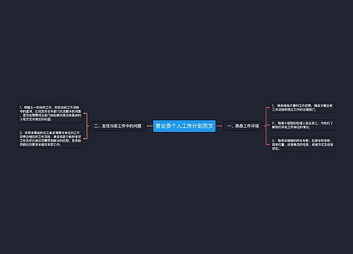 营业员个人工作计划范文