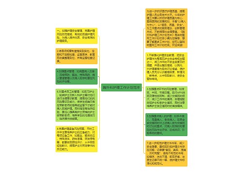 胸外科护理工作计划范本