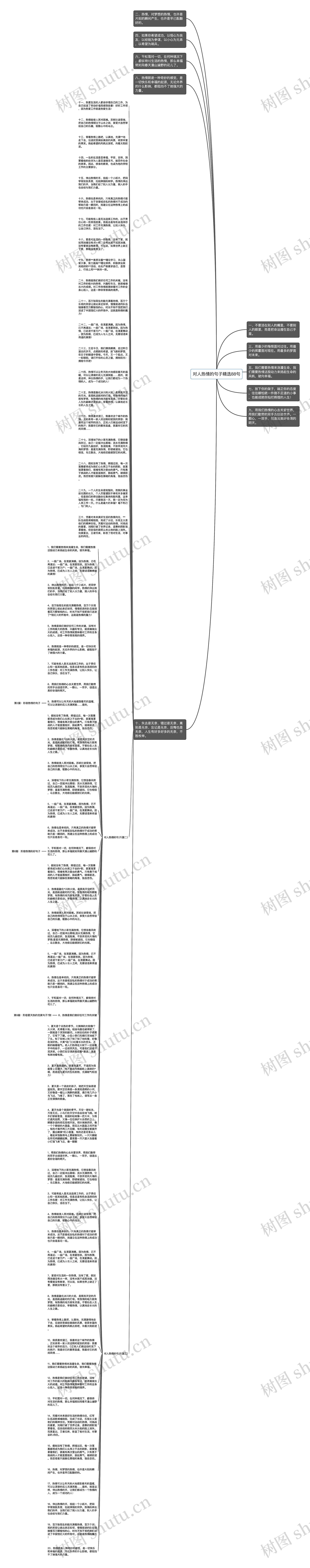 对人热情的句子精选88句思维导图