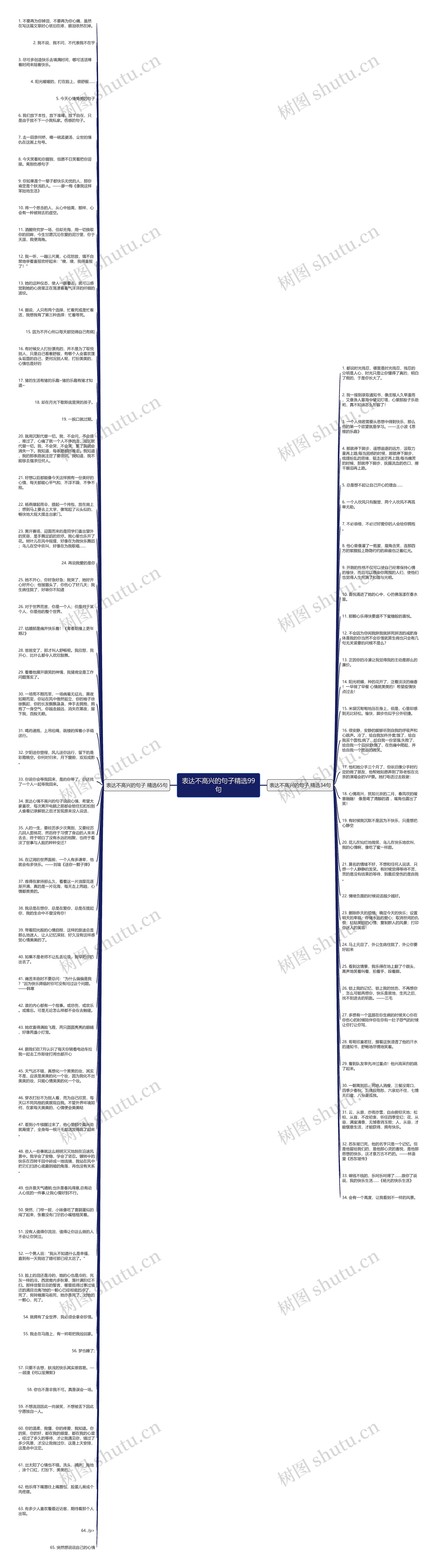 表达不高兴的句子精选99句思维导图