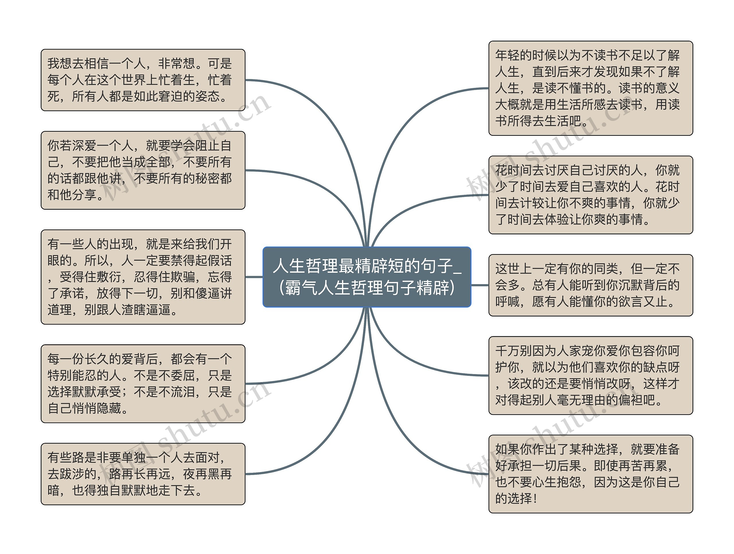 人生哲理最精辟短的句子_(霸气人生哲理句子精辟)思维导图