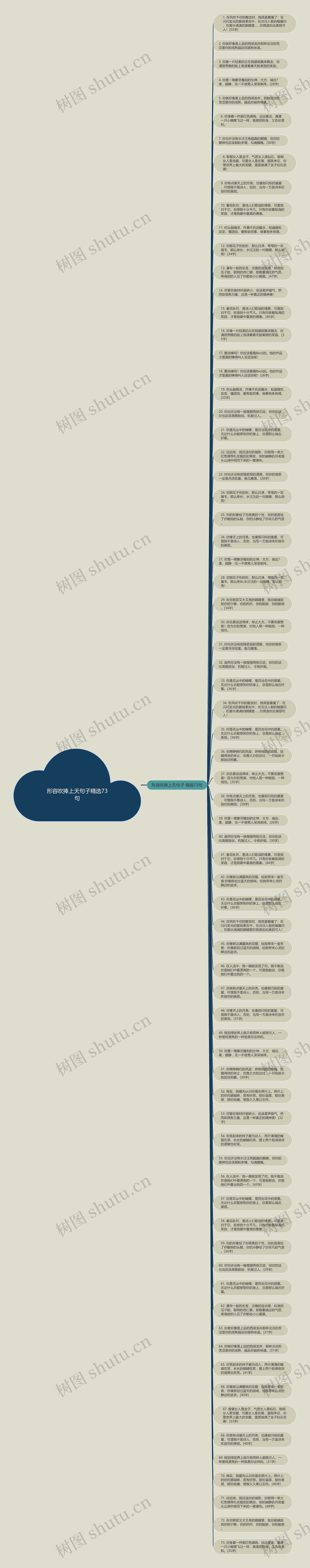 形容吹捧上天句子精选73句思维导图