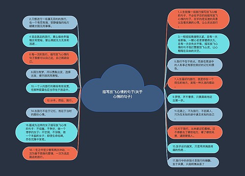 描写放飞心情的句子(关于心情的句子)