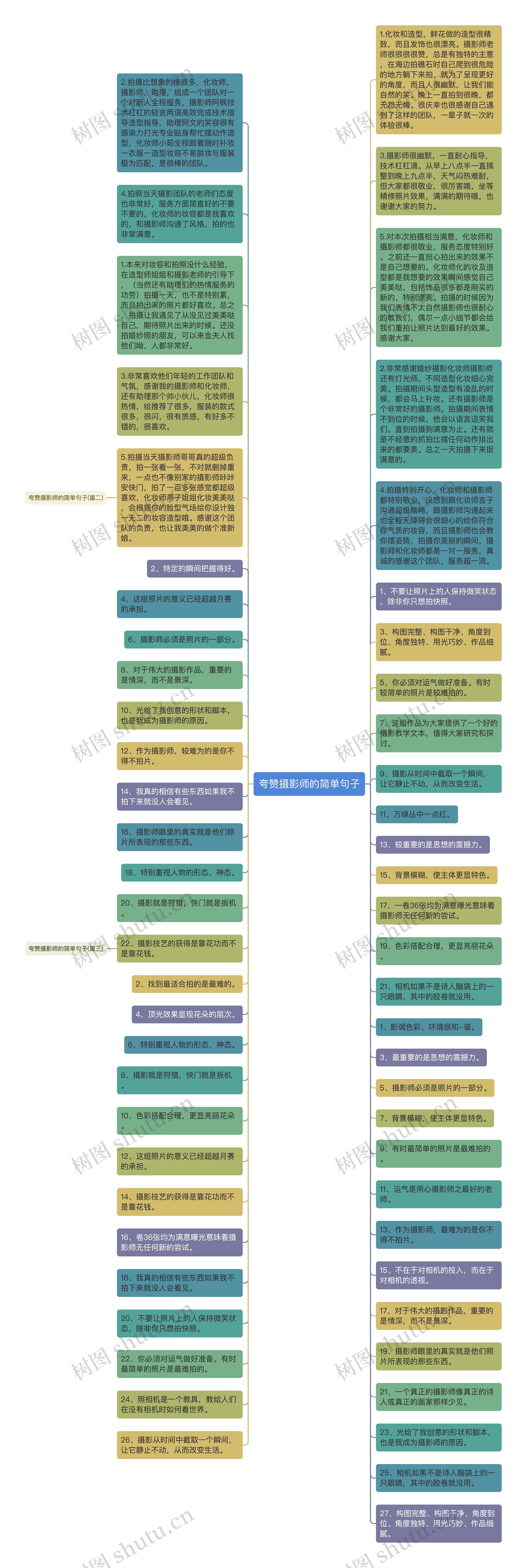 夸赞摄影师的简单句子