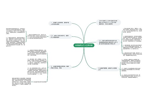 6月份护士个人工作计划