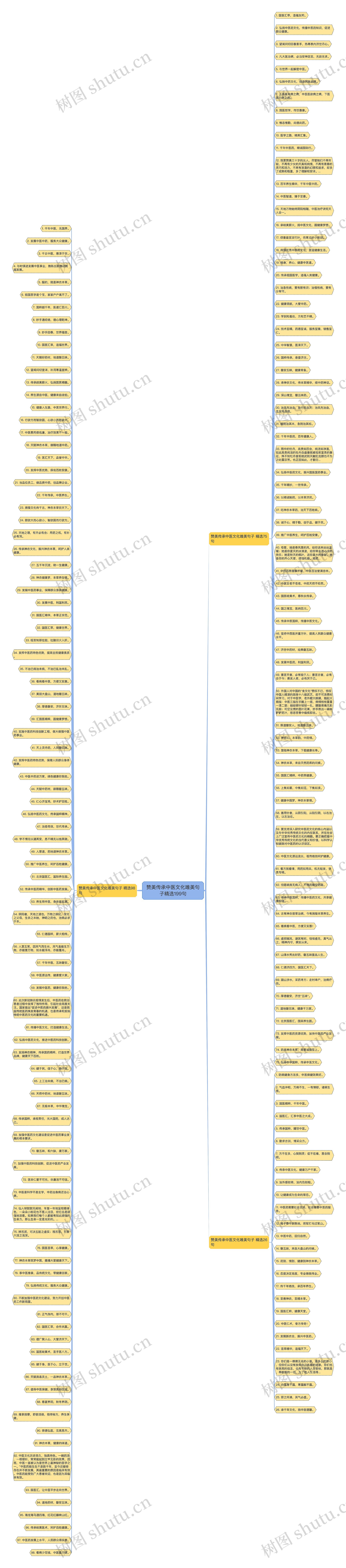 赞美传承中医文化唯美句子精选199句思维导图