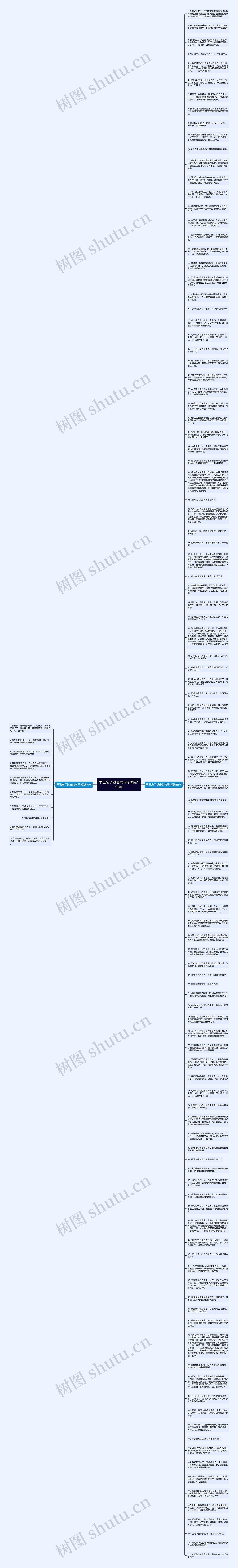 早已忘了过去的句子精选121句思维导图
