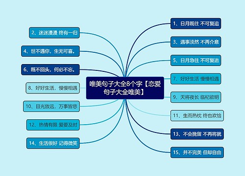 唯美句子大全8个字【恋爱句子大全唯美】