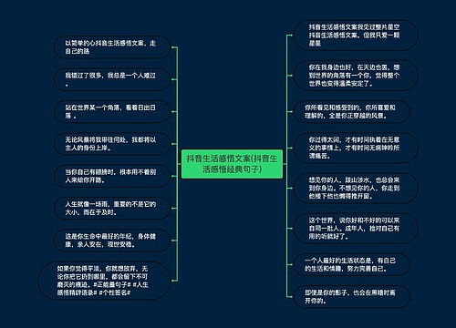 抖音生活感悟文案(抖音生活感悟经典句子)