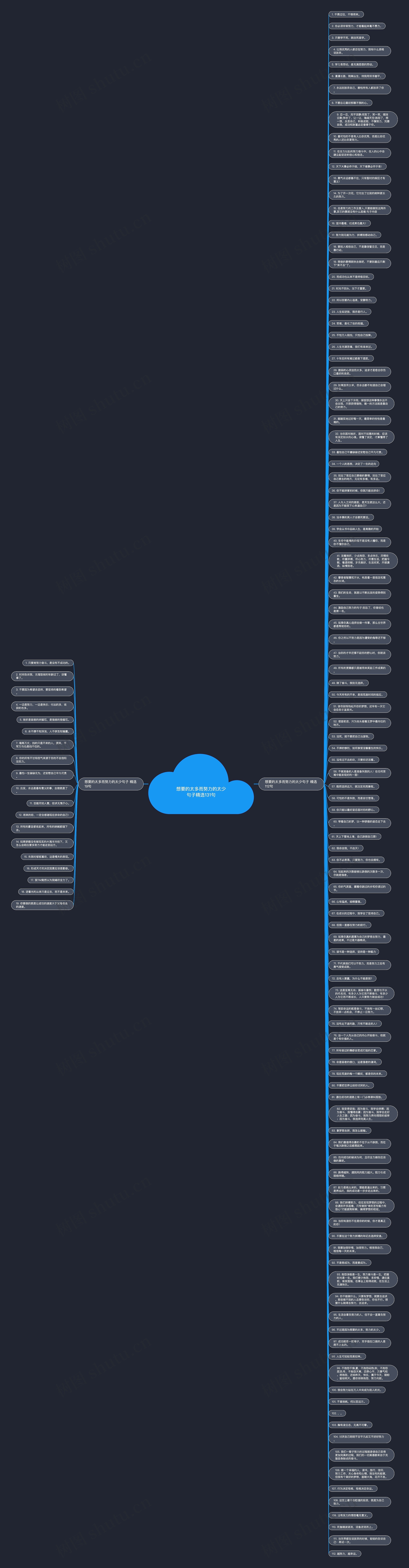 想要的太多而努力的太少句子精选131句思维导图