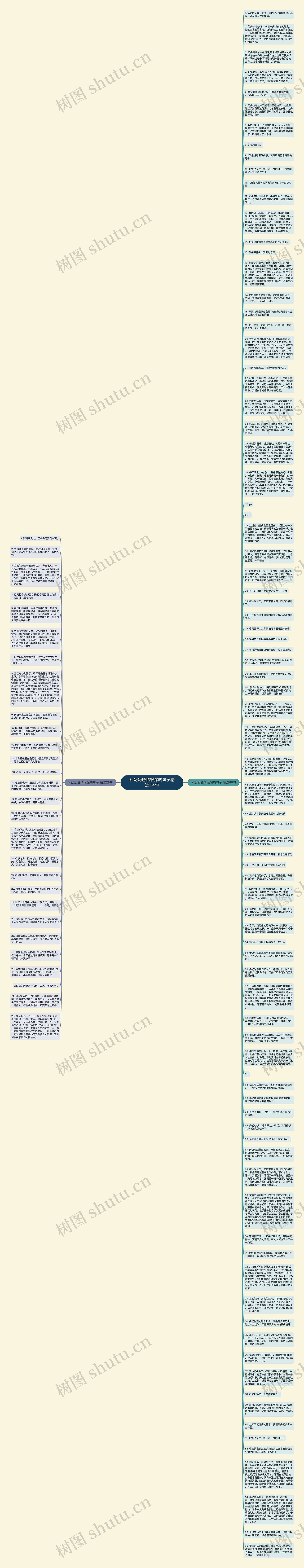 和奶奶感情很深的句子精选114句思维导图