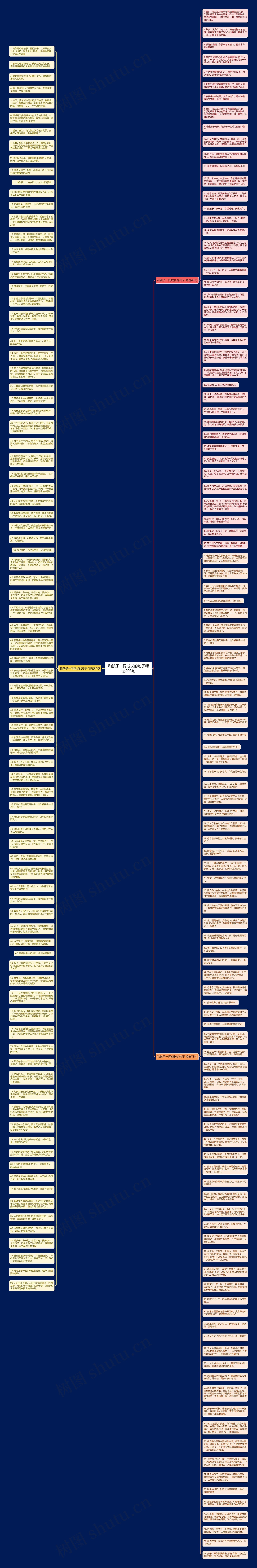 和孩子一同成长的句子精选203句思维导图