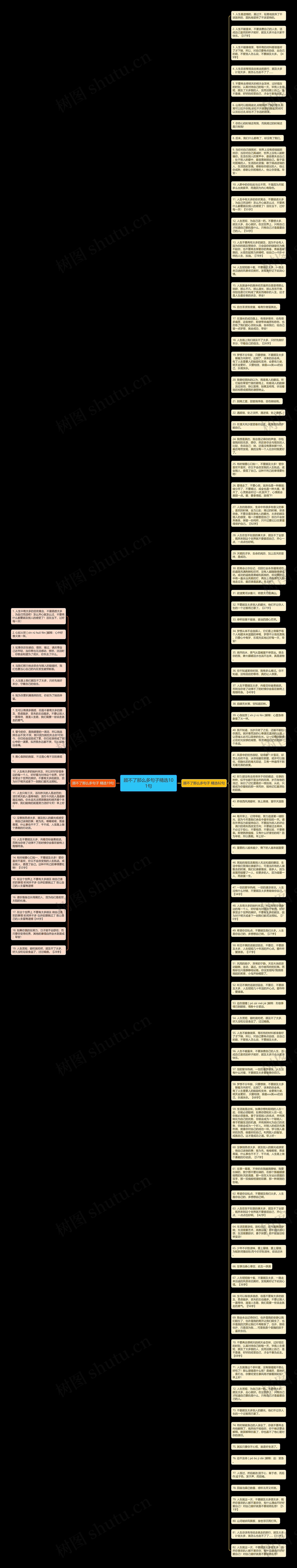 顾不了那么多句子精选101句思维导图