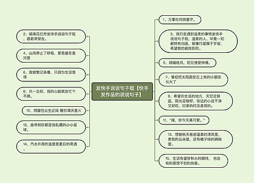 发快手说说句子短【快手发作品的说说句子】