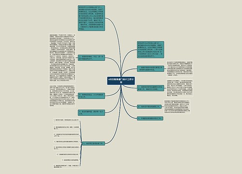 4月份财务部门会计工作计划