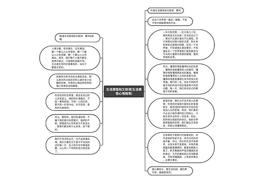 生活感悟短文朗读(生活感悟心情随笔)