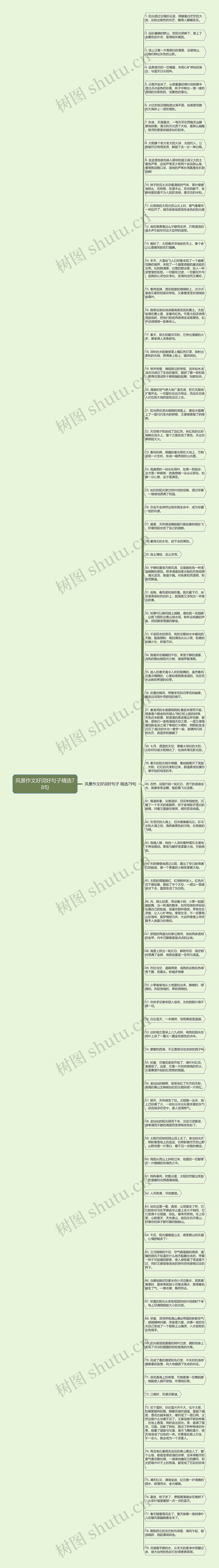 风景作文好词好句子精选78句思维导图