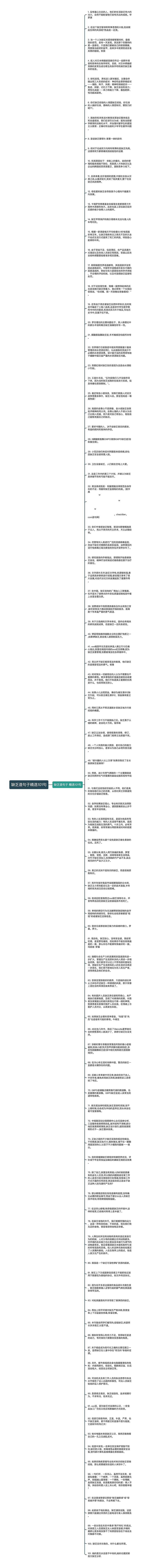 缺乏造句子精选101句思维导图