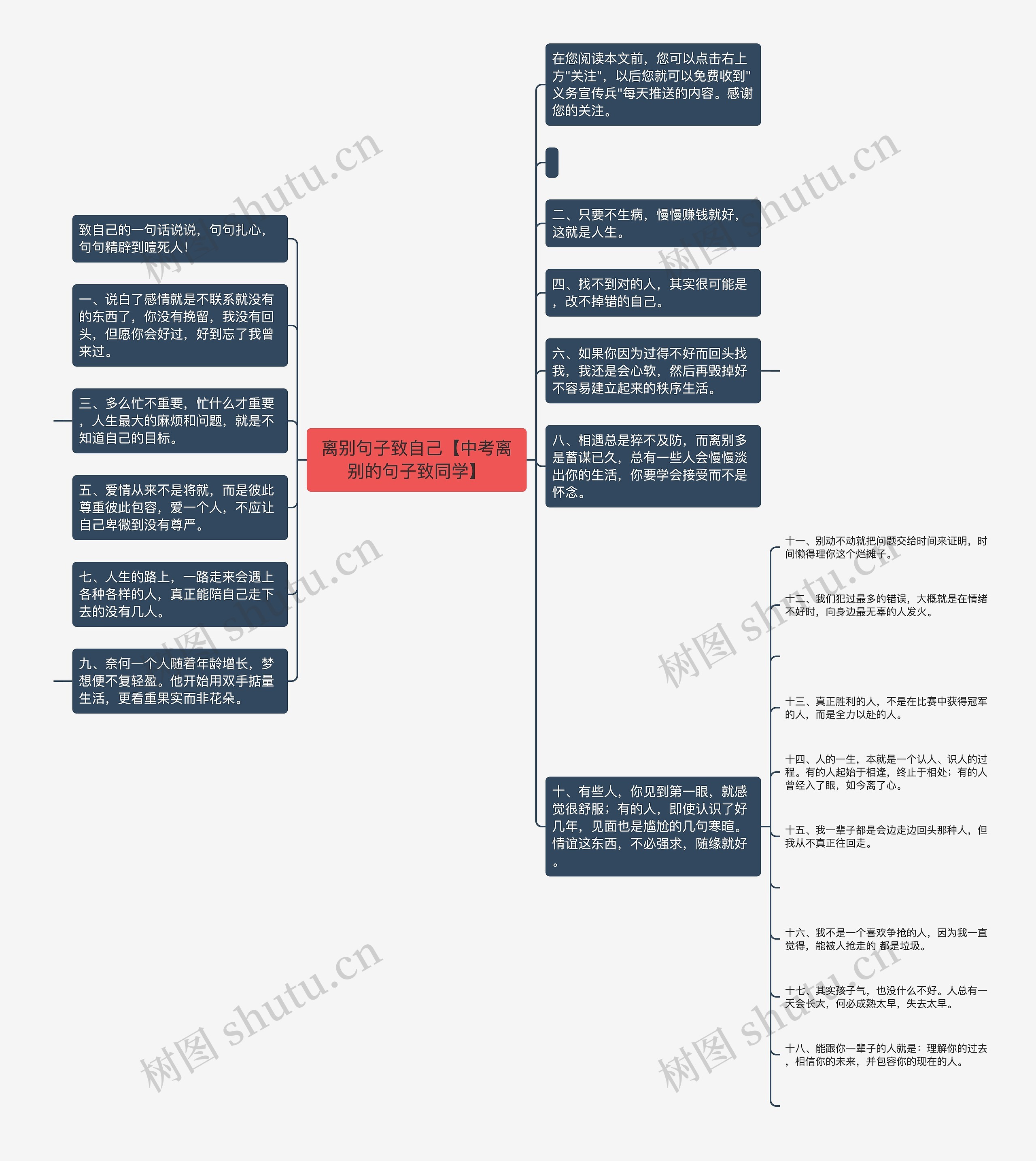 离别句子致自己【中考离别的句子致同学】