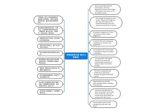 哲理语录英文版【英文心情语录】