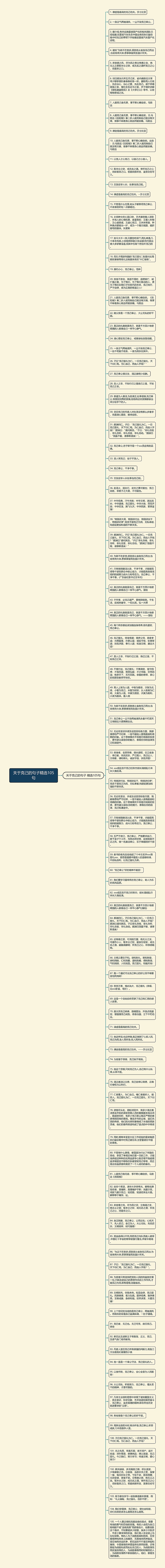 关于克己的句子精选105句思维导图