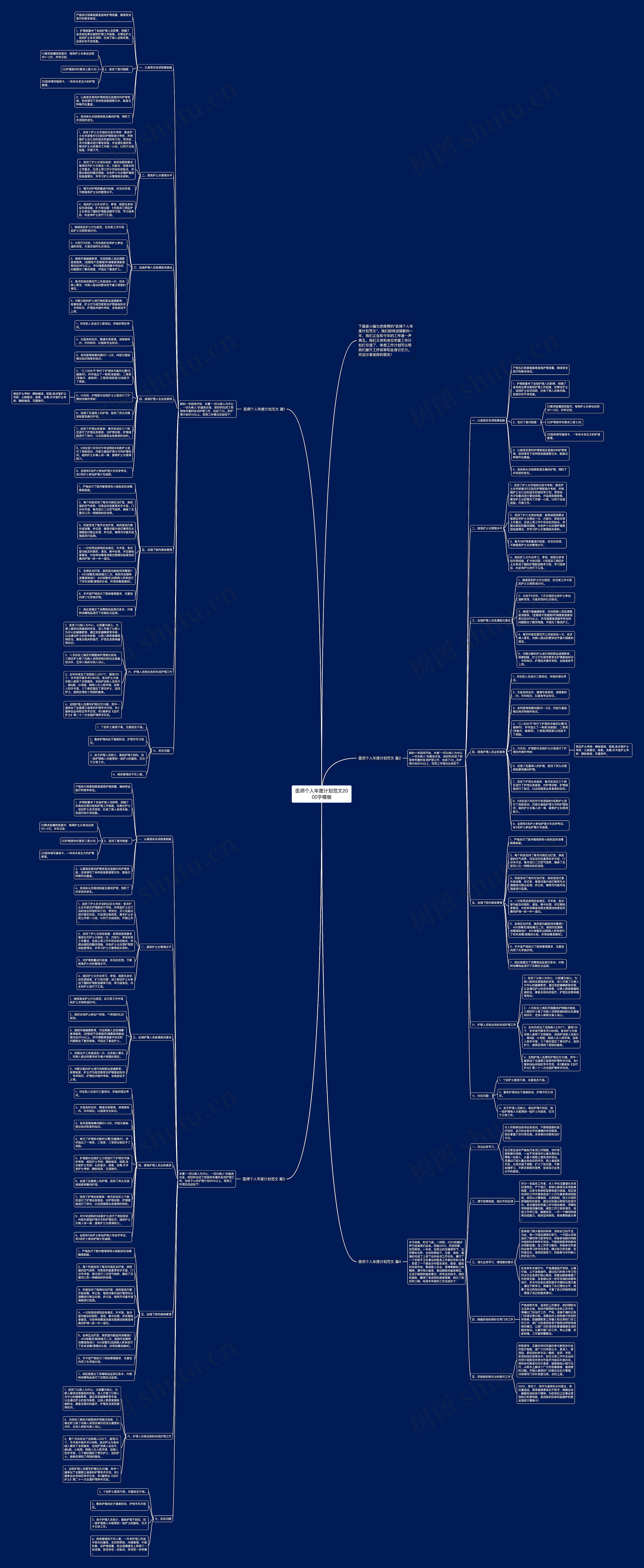 医师个人年度计划范文2000字思维导图