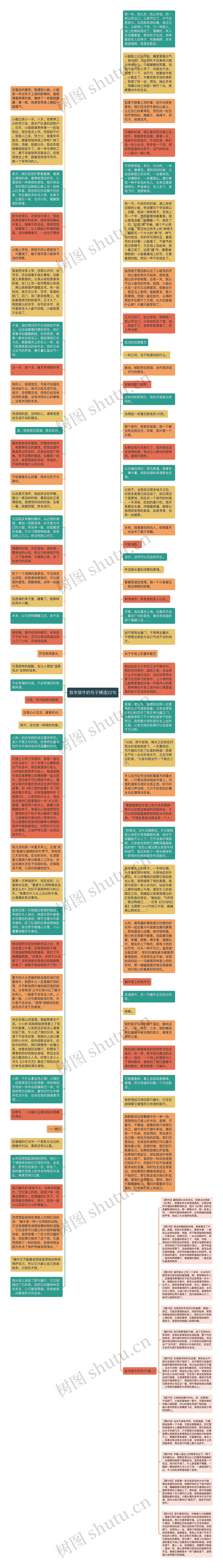 放羊放牛的句子精选22句思维导图