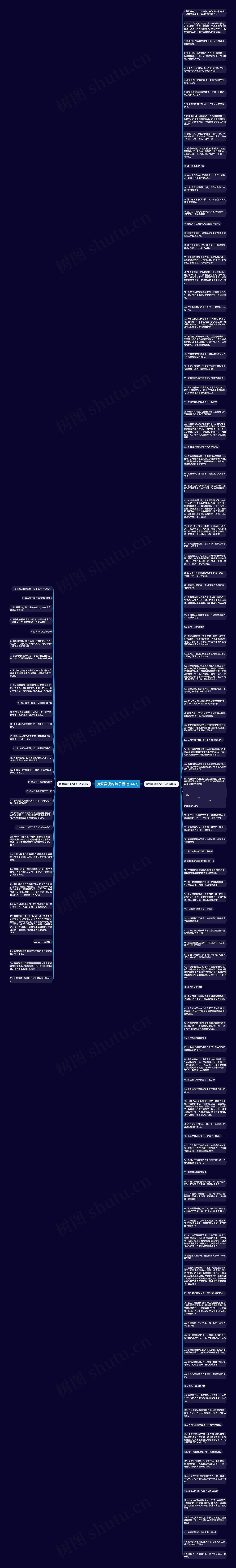 装疯卖傻的句子精选144句思维导图