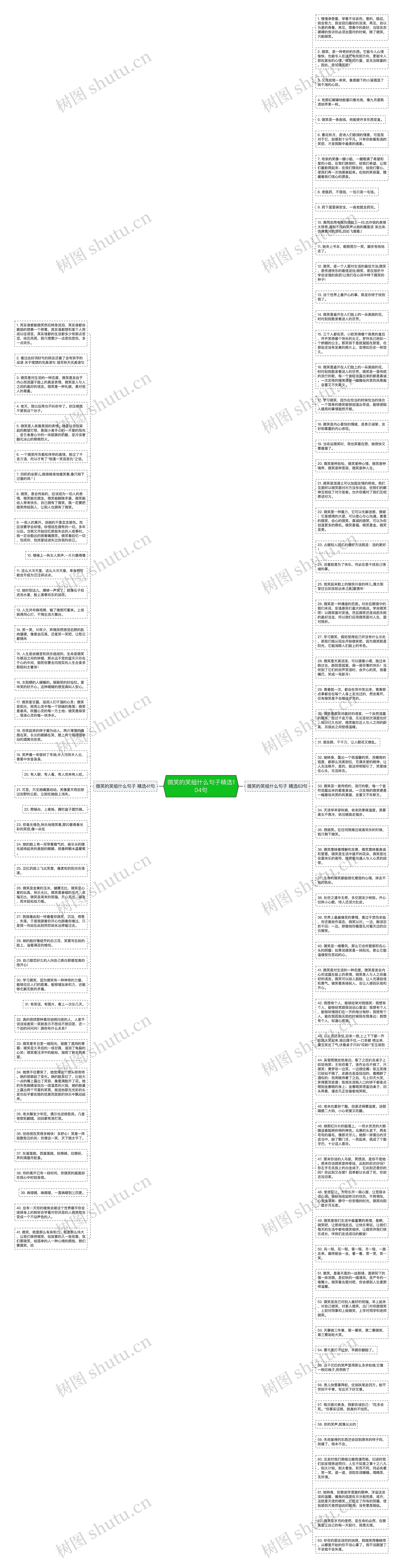 微笑的笑组什么句子精选104句思维导图