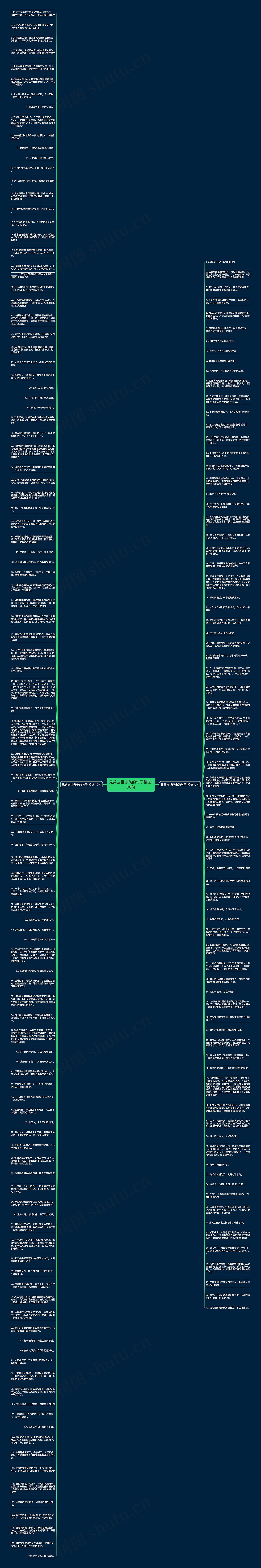 兄弟去世悲伤的句子精选186句思维导图