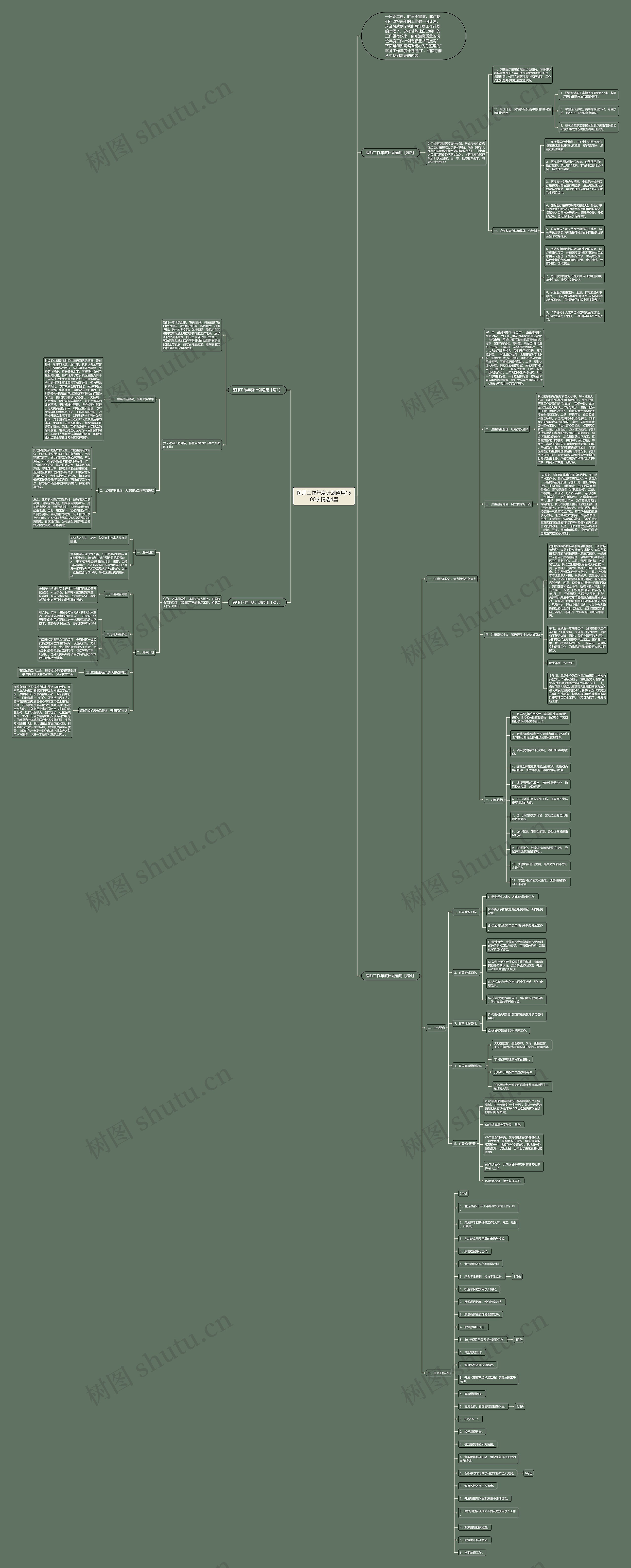 医师工作年度计划通用1500字精选4篇思维导图