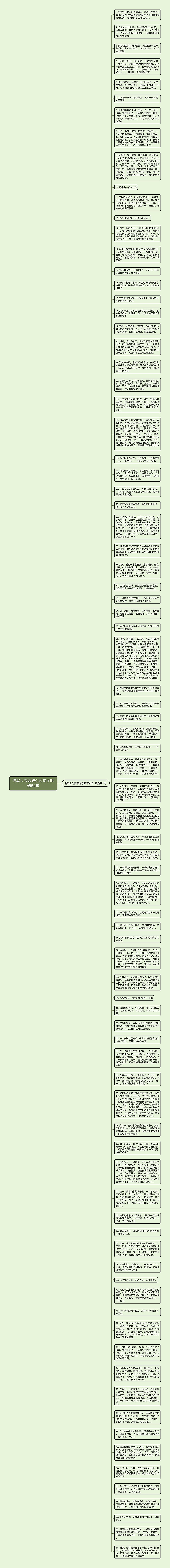 描写人衣着破烂的句子精选84句思维导图