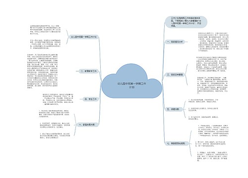 幼儿园中班第一学期工作计划