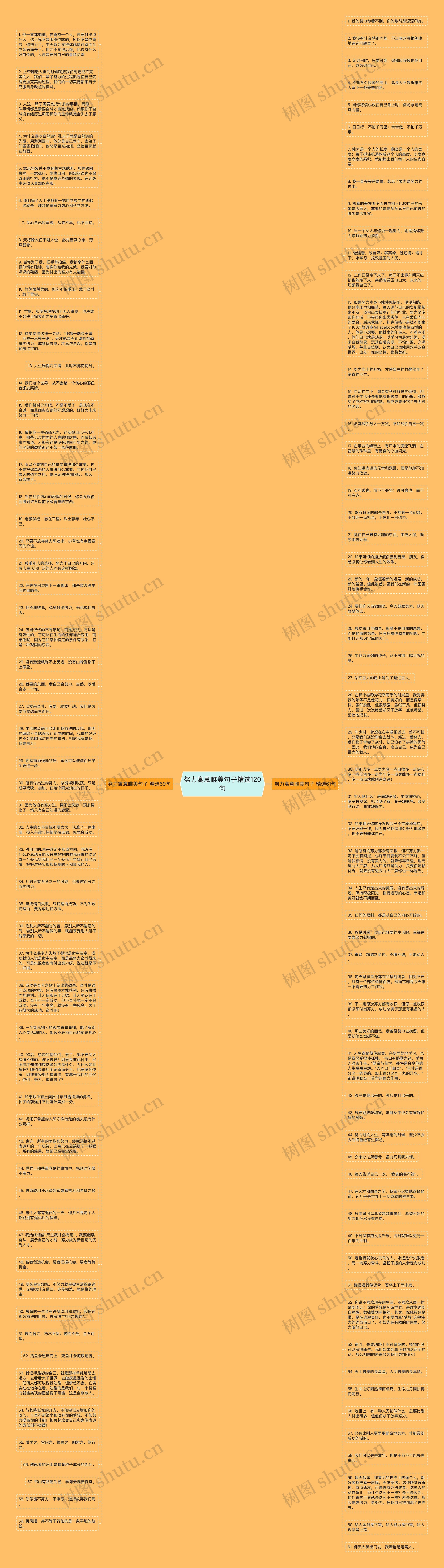 努力寓意唯美句子精选120句思维导图