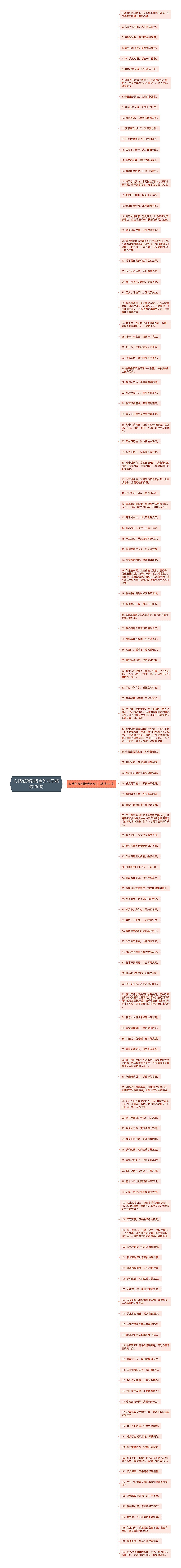 心情低落到极点的句子精选130句思维导图高清图 心情低落到极点的句子精选130句思维导图