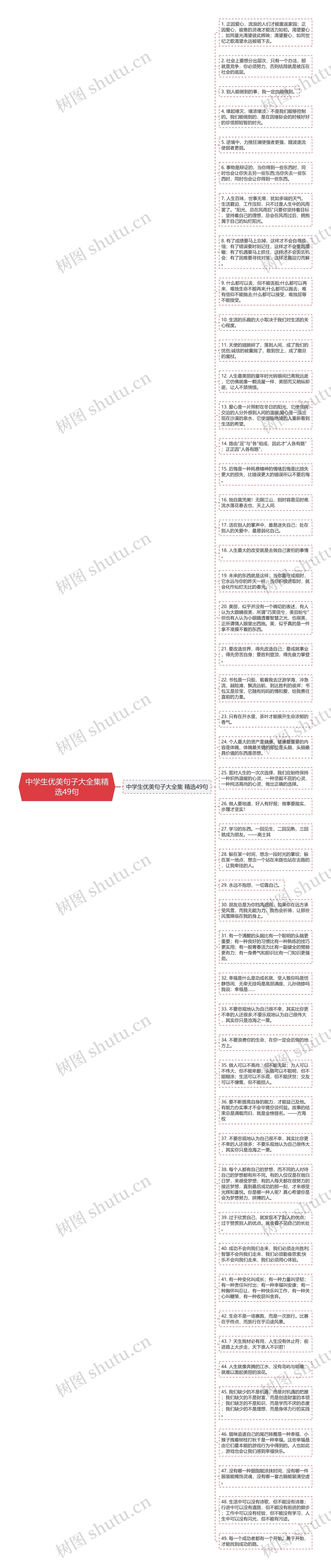 中学生优美句子大全集精选49句