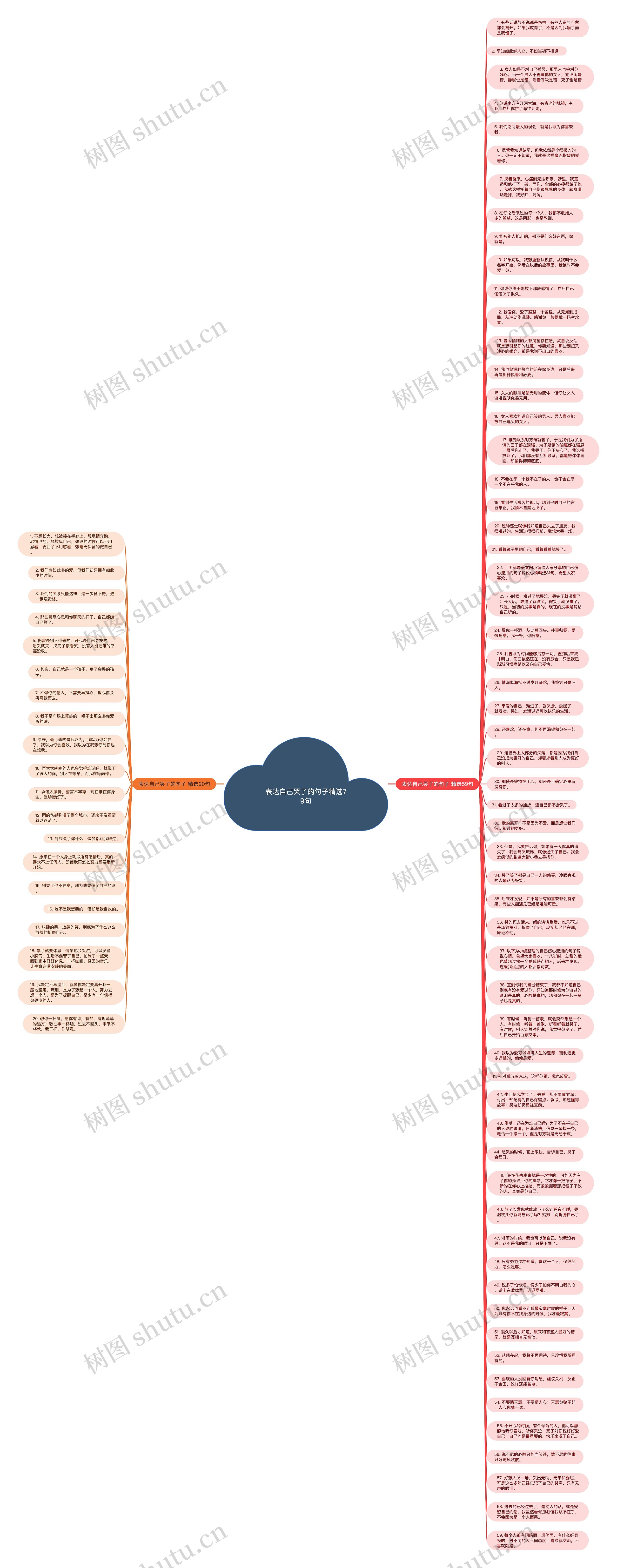 表达自己哭了的句子精选79句思维导图