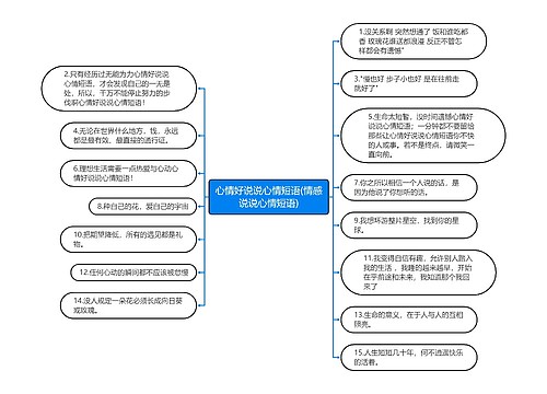 心情好说说心情短语(情感说说心情短语)