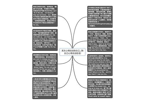 英文心情说说致自己_(致自己心情说说短语)