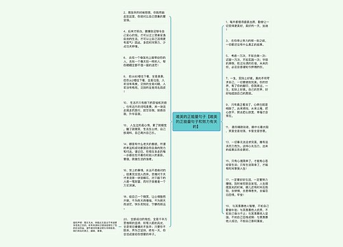 唯美的正能量句子【唯美的正能量句子和努力有关的】