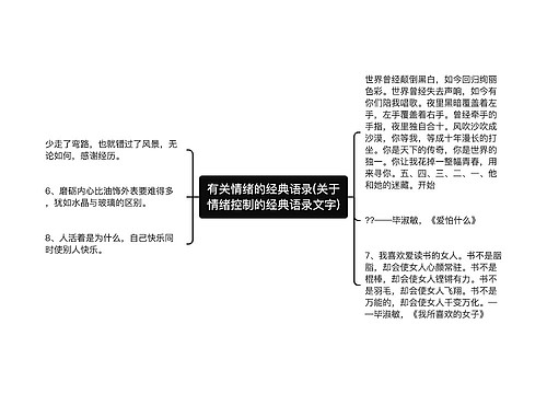 有关情绪的经典语录(关于情绪控制的经典语录文字)