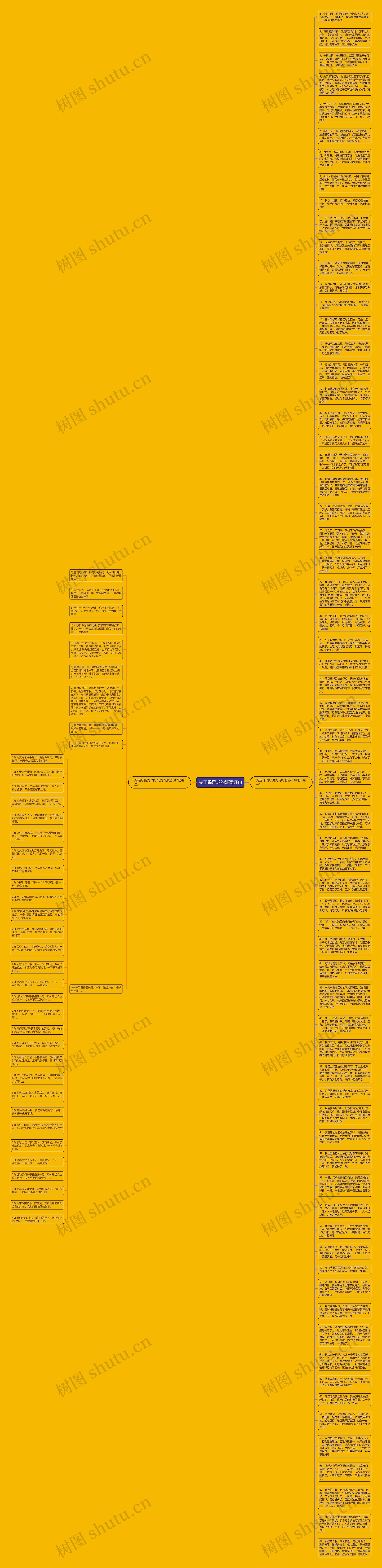 关于踢足球的好词好句思维导图