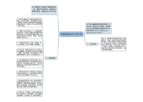 学校财务会计工作计划