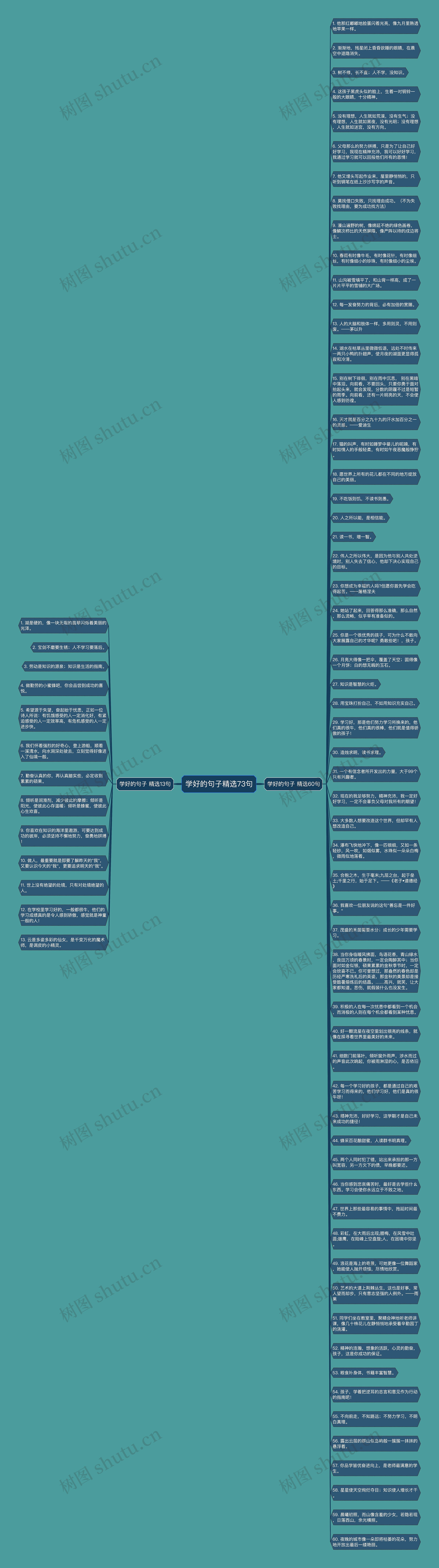 学好的句子精选73句思维导图