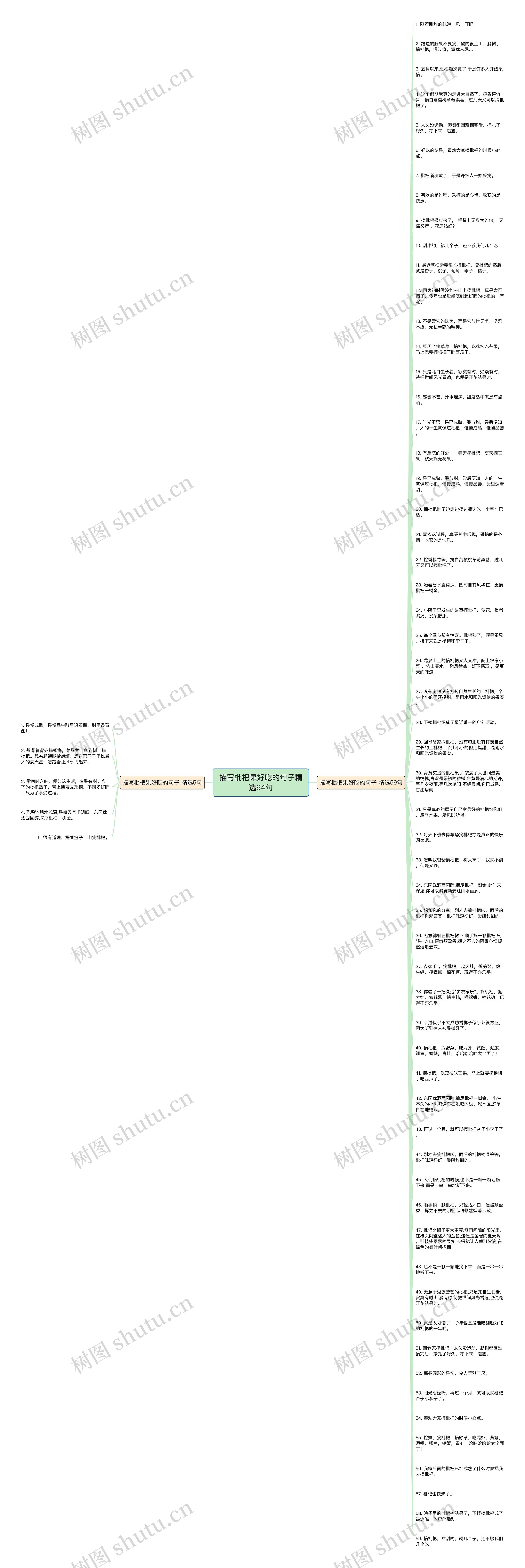 描写枇杷果好吃的句子精选64句思维导图
