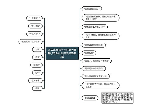 怎么哄女孩子开心聊天套路_(怎么让女孩子笑的套路)