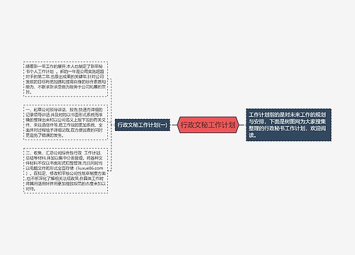 行政文秘工作计划