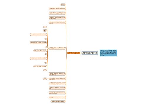 小班九月份教学工作计划